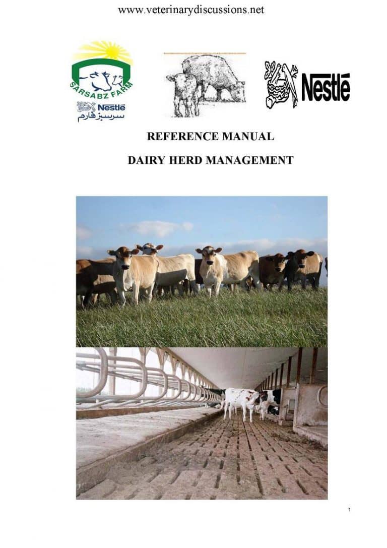 Nestle Reference Manual for Dairy Herd Management PDF Download